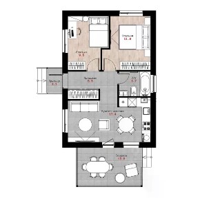 Продается 1-этажный дом, 75 м²