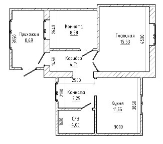Продается 1-этажный дом, 89 м²