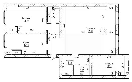Продается 3-комн. квартира, 125 м²