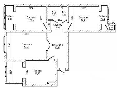 Продается 3-комн. квартира, 82 м²