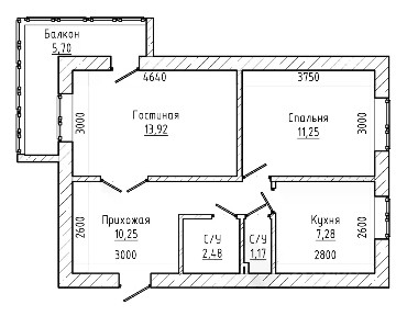 Продается 2-комн. квартира, 49,1 м²