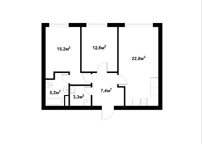 Продается 2-комн. квартира, 67 м²