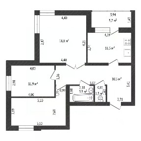 Продается 3-комн. квартира, 82 м²