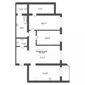 Продается 3-комн. квартира, 117,8 м²