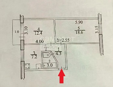 Продается 2-комн. квартира, 45,5 м²