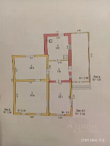 Продается 1-этажный дом, 63,7 м²