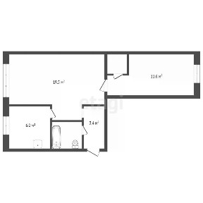 Продается 2-комн. квартира, 45,2 м²