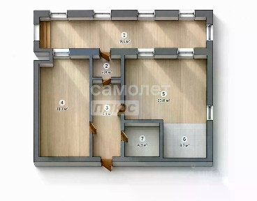 Продается 1-этажный таунхаус, 77,2 м²