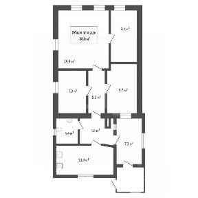 Продается 50% часть дома, 80 м²