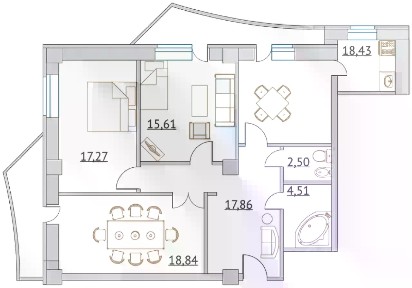 Продается 3-комн. квартира, 94 м²