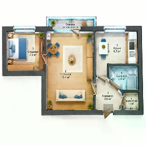 Сдается 2-комн. квартира, 35,7 м²