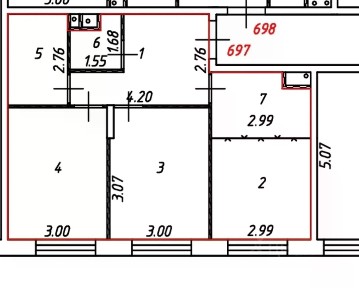 Сдаются 2-комн. апартаменты, 55,5 м²