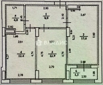 Сдается 2-комн. квартира, 52,9 м²