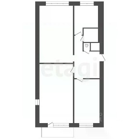 Продается 50% часть дома, 43,4 м²