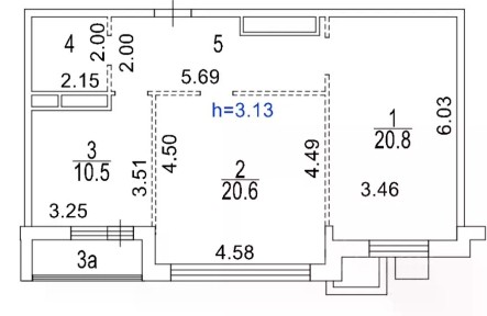 Продается 2-комн. квартира, 66,5 м²