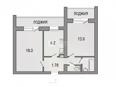 Продается 2-комн. квартира, 51,4 м²