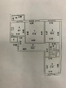 Продается 3-комн. квартира, 73,2 м²