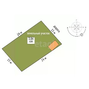 Продается 1-этажный дом, 16 м²