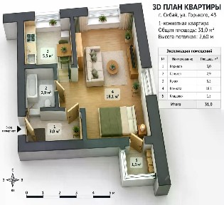 Продается 1-комн. квартира, 31 м²