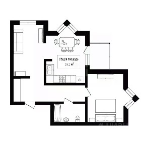 Продается 3-комн. квартира, 55,1 м²