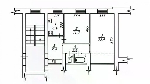 Продается 2-комн. квартира, 58,2 м²