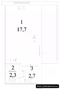 Продается студия, 22,7 м²