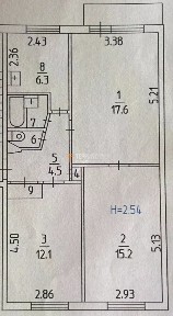 Продается 3-комн. квартира, 59,4 м²