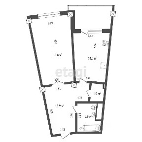 Сдается 1-комн. квартира, 55 м²