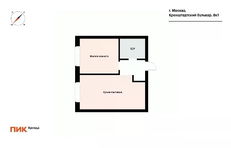 Сдается 2-комн. квартира, 35 м²