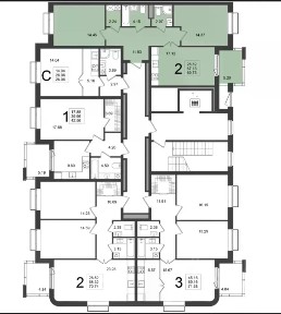 Продается 2-комн. квартира, 66,8 м²