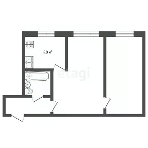 Продается 2-комн. квартира, 48,4 м²