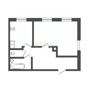 Продается 1-комн. квартира, 41,6 м²