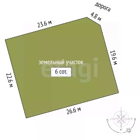 Продается участок, 6 сот.