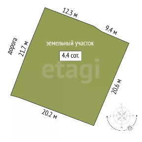 Продается 1-этажный дом, 15 м²