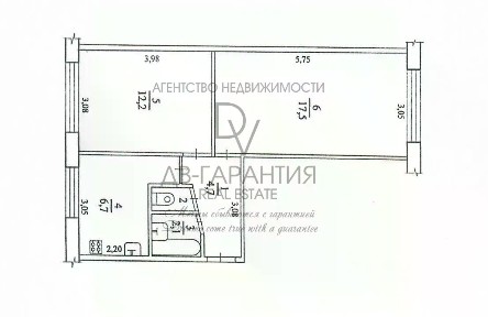 Продается 2-комн. квартира, 44,1 м²