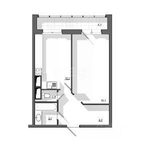 Продается 2-комн. квартира, 44,9 м²