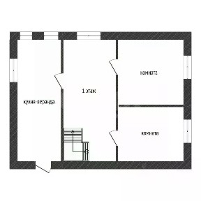 Продается 1-этажный дом, 51,3 м²