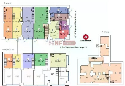 Продается торговая площадь, 53,9 м²