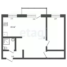 Продается 2-комн. квартира, 43,1 м²