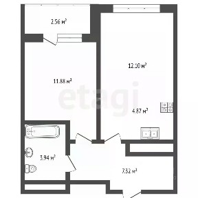 Продается 2-комн. квартира, 40,5 м²