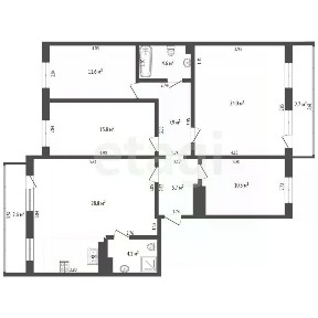 Продается 4-комн. квартира, 113 м²