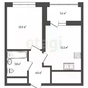 Продается 1-комн. квартира, 29,1 м²
