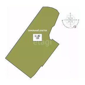 Продается 1-этажный дом, 77,1 м²