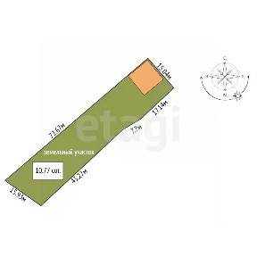 Продается 50% часть дома, 46,5 м²