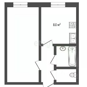 Продается 1-комн. квартира, 34,2 м²