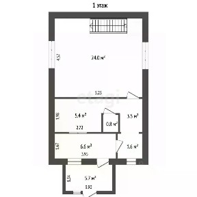 Продается 2-этажный дом, 70 м²