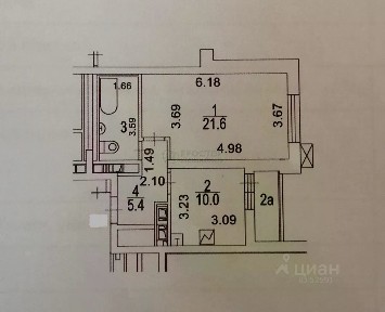 Продается 1-комн. квартира, 43 м²