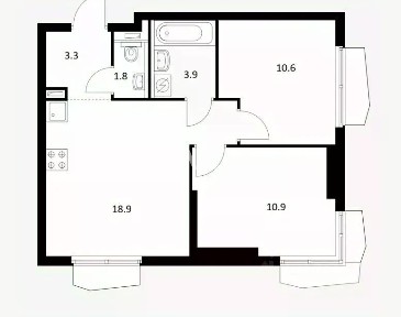 Продается 2-комн. квартира, 49 м²