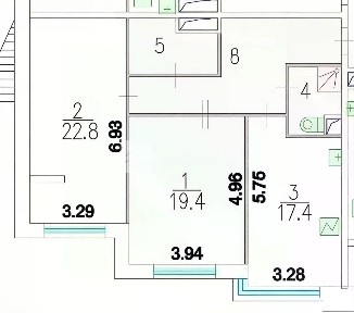 Продается 2-комн. квартира, 82,6 м²