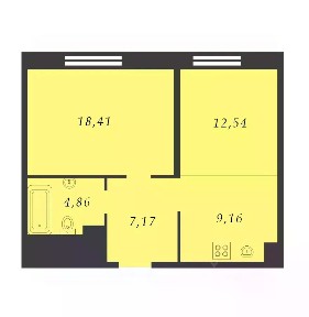 Продается 2-комн. квартира, 52,14 м²